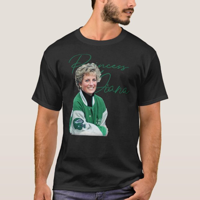 Camiseta Princesa Diana - A Jaqueta Filadélfia Eagles Cl (Frente)