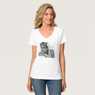 Camiseta Princesa Diana Elegante Assinatura T-shirt