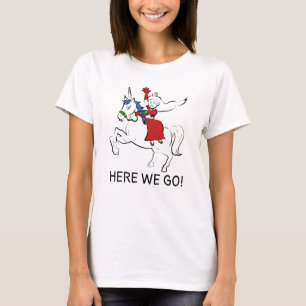 Camiseta Princesa dirige um Unicórnio engraçado