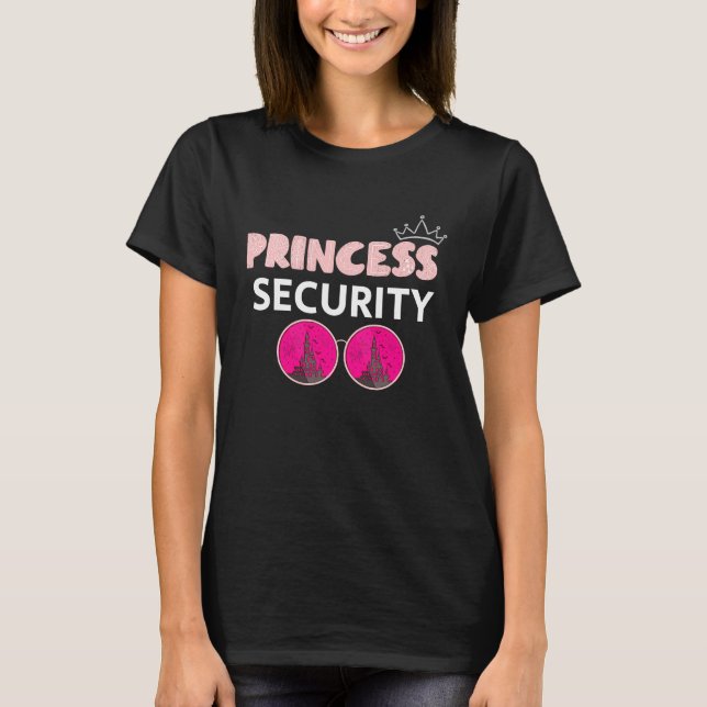 Camiseta Princesa Dizendo Segurança Para Pai Namorado Broth (Frente)