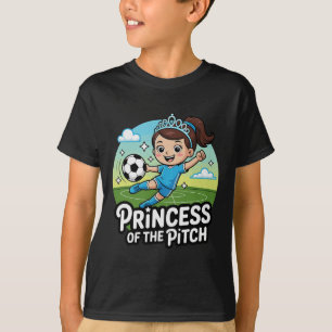 Camiseta Princesa Do Campo Futebol Para Meninas Crianças