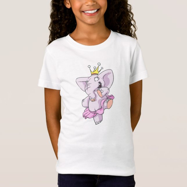 Camiseta Princesa do elefante da dança (Frente)