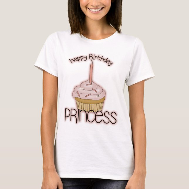 Camiseta Princesa do feliz aniversario (Frente)