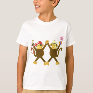 Camiseta Princesa do macaco & pirata de caída do macaco