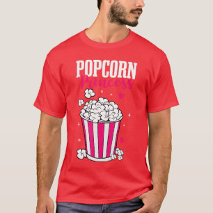 Camiseta Princesa do Pipoca Mulheres Fofas Noite de Cinema
