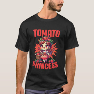 Camiseta Princesa do Tomate Jardim de Frutas Vegana Amante 