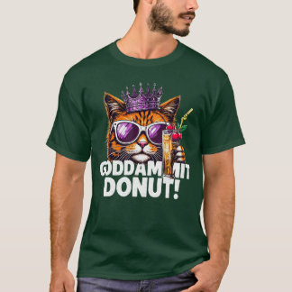 Camiseta Princesa Donut Gato Memeee Kawaii Engraçado Estilo