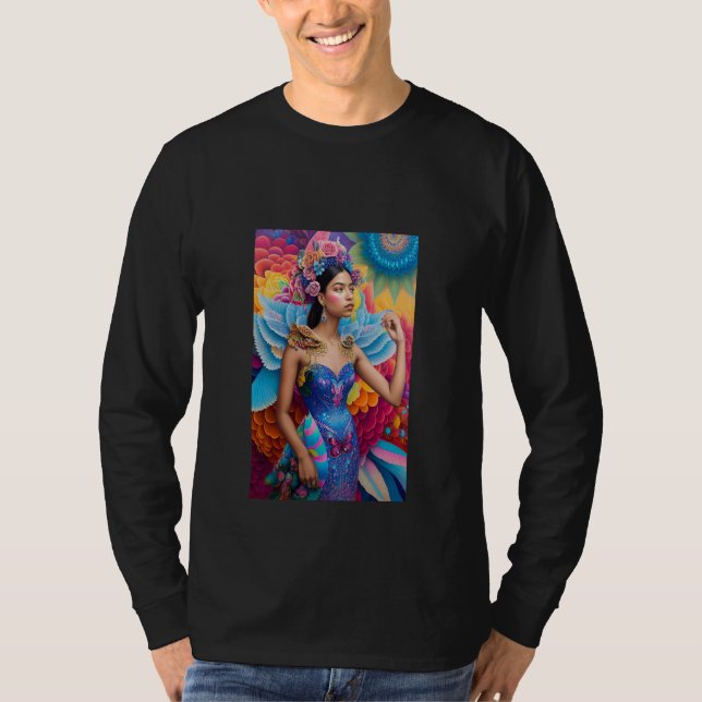 Camiseta Princesa elegante com asas (Frente)