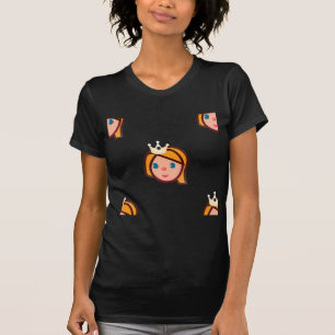 Camiseta princesa emoji