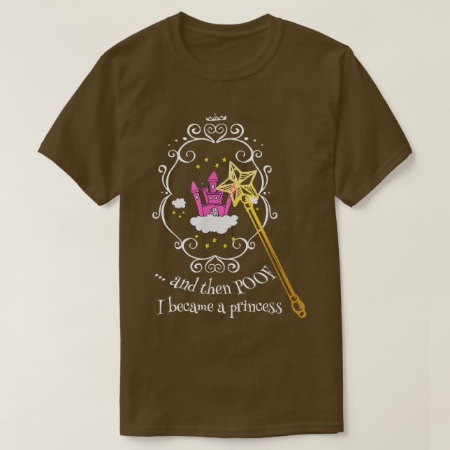 Camiseta Princesa Fairy Story Wand Poof (Frente do Design)