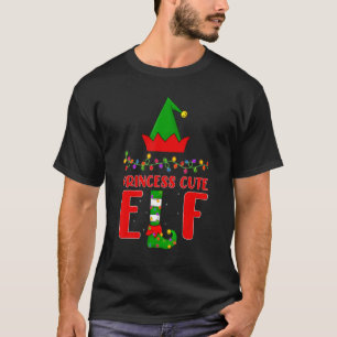 Camiseta Princesa Fava Elf Matching Family Lighting Christm