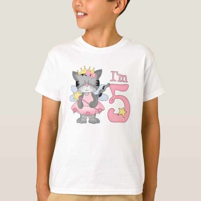Camiseta Princesa Gatinho Birthday (Frente)
