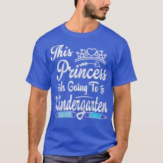 Camiseta Princesa Indo Ao Jardim De Infância Para Meninas D