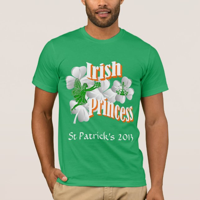 Camiseta Princesa irlandesa com fada (Frente)
