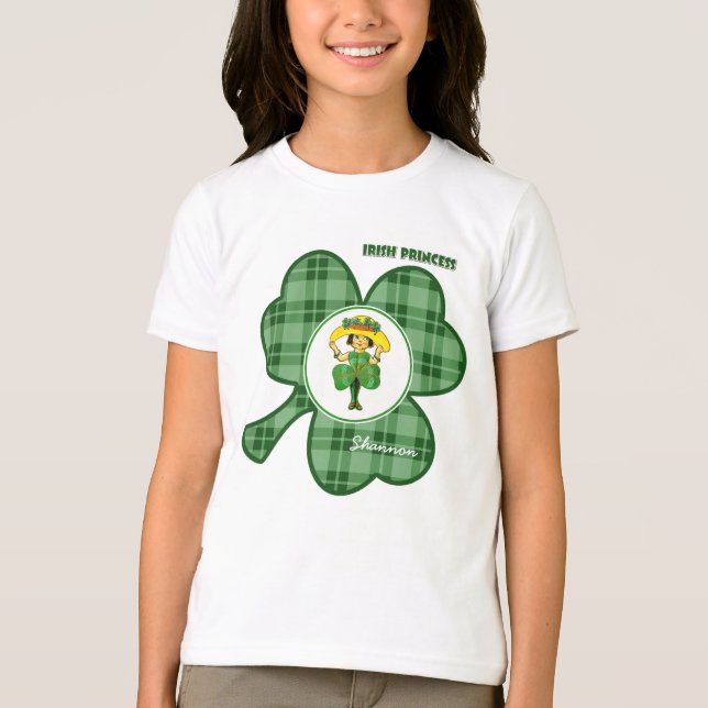 Camiseta Princesa irlandesa | Rua de nome personalizado. Di (Frente)