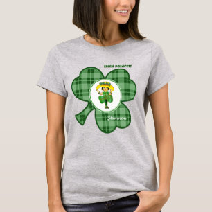 Camiseta Princesa irlandesa. T-shirt do dia de St Patrick