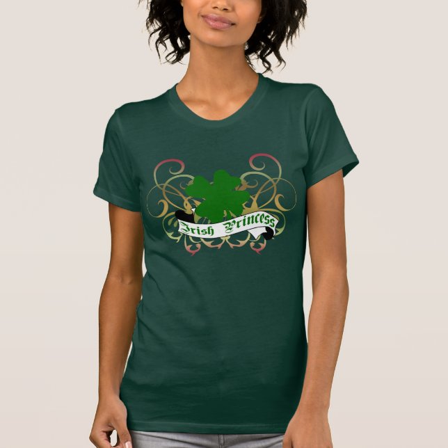 Camiseta Princesa irlandesa Trevo (Frente)