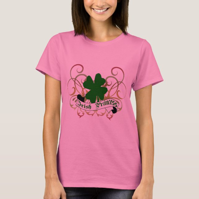 Camiseta Princesa irlandesa Trevo (Frente)