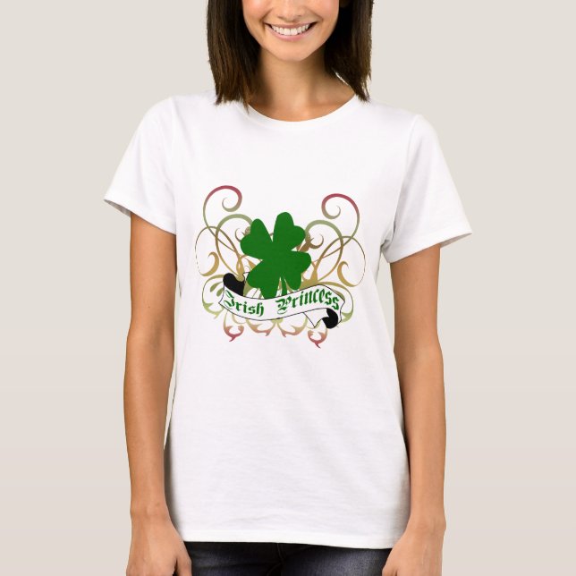 Camiseta Princesa irlandesa Trevo (Frente)