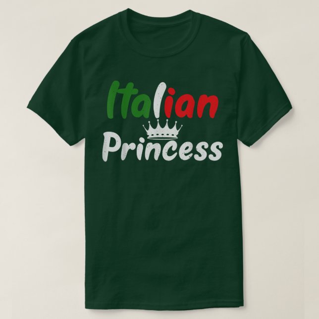 Camiseta Princesa italiana (Frente do Design)