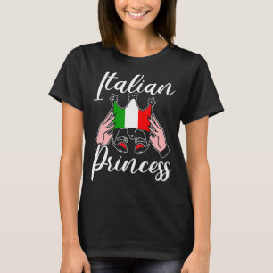 Camiseta Princesa italiana Europa País Viagem Itália 1