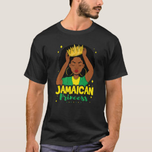 Camiseta Princesa jamaicana com uma coroa