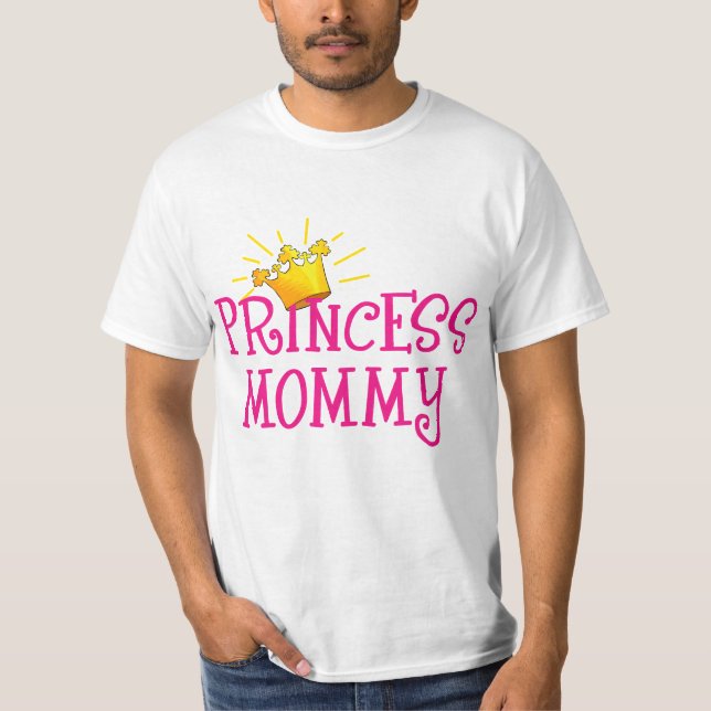 Camiseta Princesa Mamãe T-shirt, presentes (Frente)