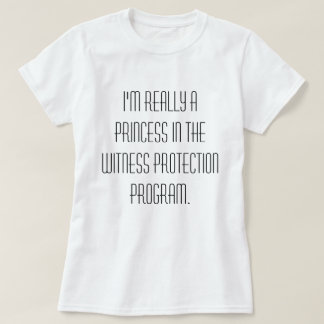 Camiseta Princesa no t-shirt do programa da proteção da