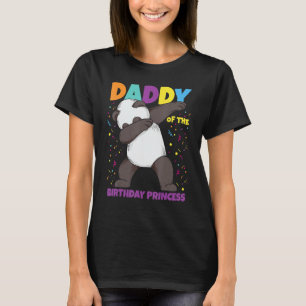 Camiseta Princesa Pai Princesa Aniversário Homens Pai Panda