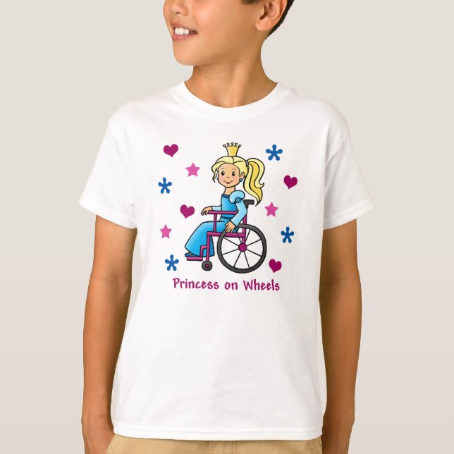 Camiseta Princesa para cadeiras de rodas (Frente)