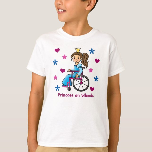 Camiseta Princesa para cadeiras de rodas (Frente)