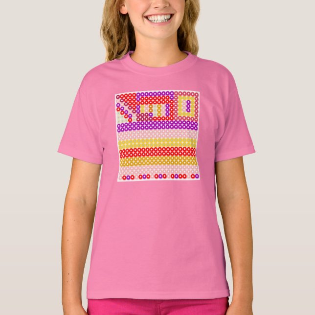 Camiseta Princesa Pattern #128 - PrinterKids (Frente)