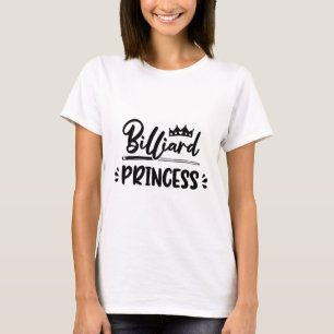Camiseta Princesa Piscina Gráfica Billard Snooker Billard C