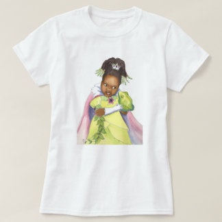 Camiseta Princesa preta & o t-shirt das mulheres do sapo