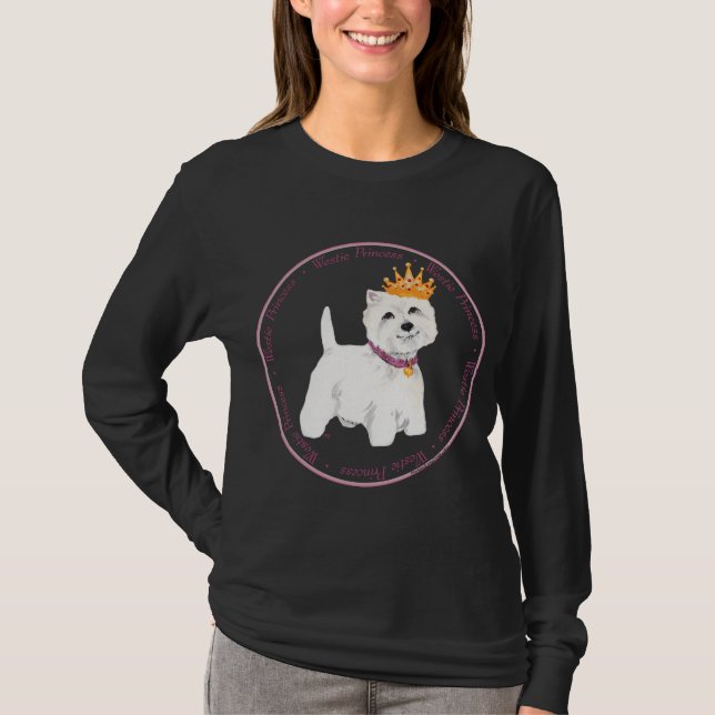 Camiseta Princesa / Príncipe Terrier West Highland (Frente)