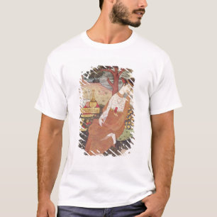 Camiseta Princesa que senta-se em um jardim, dinastia de
