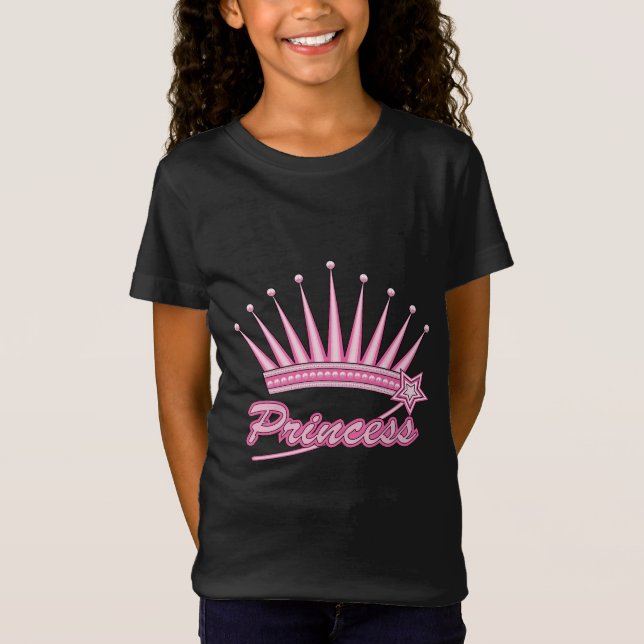 Camiseta Princesa Rosa Coroa (Frente)