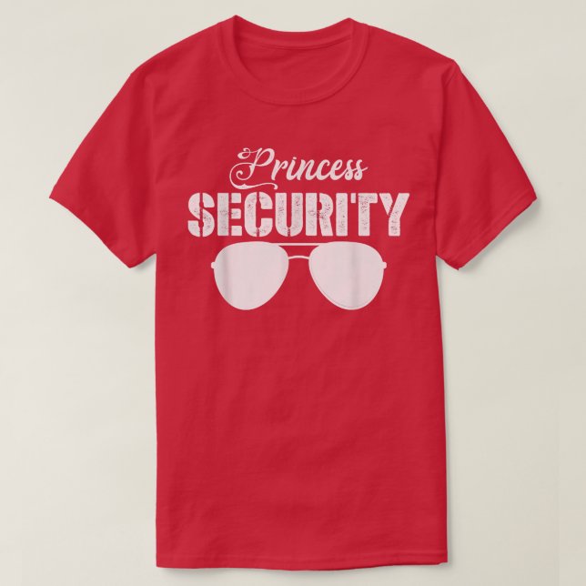 Camiseta Princesa Security Funny Proteção Princesa Padre (Frente do Design)