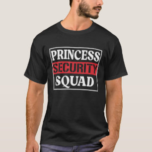 Camiseta Princesa Security Squad Engraçado Aniversário Hall