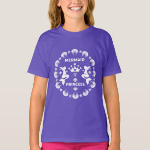 Camiseta Princesa Sereia Menina