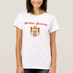 Camiseta Princesa sérvio (com brasão de Serbia)