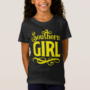 Camiseta Princesa Sulista Sassy Botas de Cowboy Garota Redn