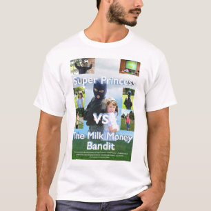 Camiseta Princesa super contra o t-shirt do bandido do