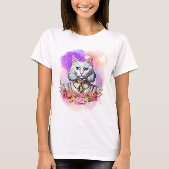 Camiseta Princesa T-Shirt Gatinho (Frente)
