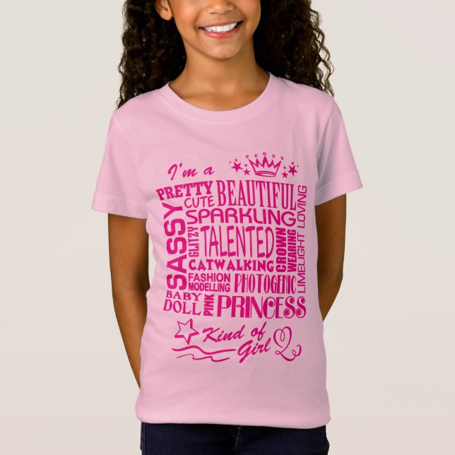 Camiseta Princesa - Tipo de Menina (Frente)