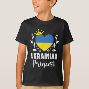 Camiseta Princesa Ucraniana Bandeira da Ucrânia Orgulhosa G