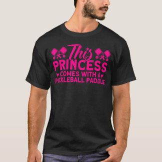 Camiseta Princesa-Vintage-Pickleball com Pickleball