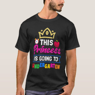 Camiseta Princesa Voltando Ao Jardim De Infância À Escola