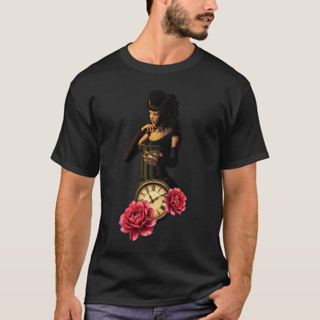 Camiseta Princess of the Clocks – Keeper of Moonlit Hours.  (Frente)