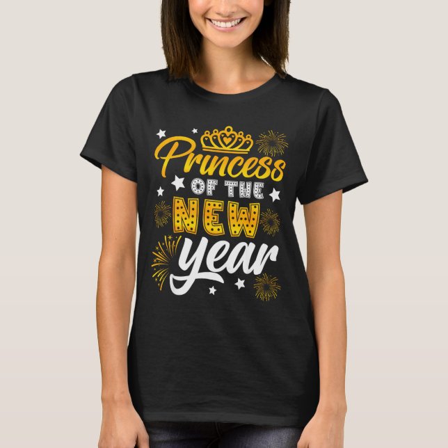 Camiseta Princess Of The New Year 2026 New Years Eve Firewo (Frente)